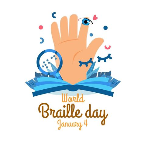 World Braille Day Illustration Concept 15279836 Vector Art at Vecteezy