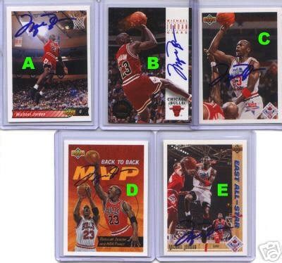 Michael Jordan Autograph Card AUTO SIGNED MVP ..CARD B | #25305951