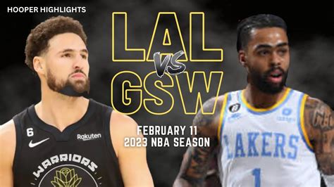 Los Angeles Lakers vs Golden State Warriors Full Game Highlights | Feb ...