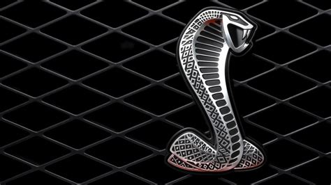 car, Ford Mustang Shelby, Logo, Snake, Cobra, Black Background, Diamonds, Lines Wallpapers HD ...