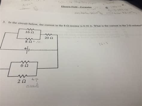 Solved In the circuit below, the current in the 8-ohm | Chegg.com