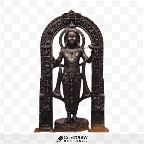 Download Shree Ram Real Mandir Ayodhya statue,Murti,idol,Sculpture Image Png In High Quality For ...