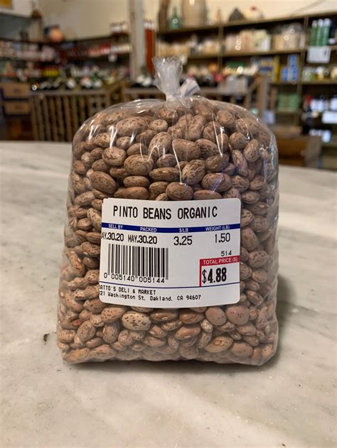 Pinto Beans, organic 1.5 lb. bag | Ratto's Deli and Market