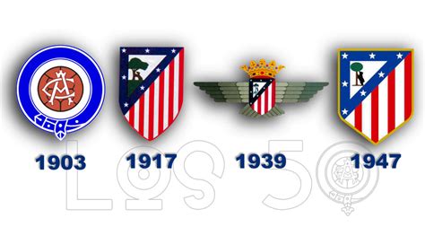 Los escudos del Club Atlético de Madrid | Los 50