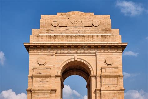 India Gate War Memorial in New Delhi, India Stock Image - Image of ...