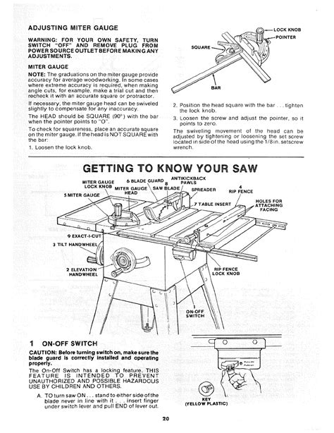 Craftsman 10 Table Saw Manual