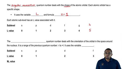 Angular Momentum Quantum Number