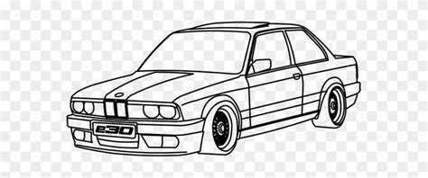 Drawn Bmw Outline - Bmw E30 Line Drawing - Free Transparent PNG Clipart ...