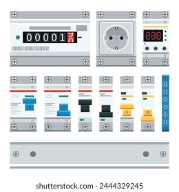 Fuse Box Types Components Electrical Electrical Stock Vector (Royalty Free) 2444329245 ...