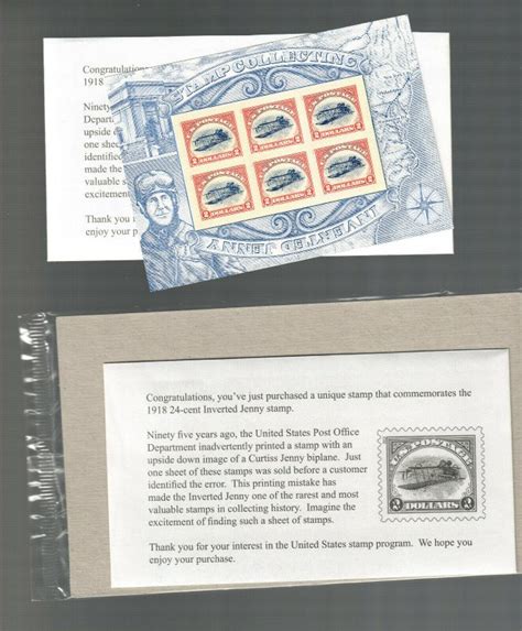 4806 Inverted Jenny Souvenir Sheet ( PO Sealed) Mnh, VF CAT $24 Face$!2. | United States ...