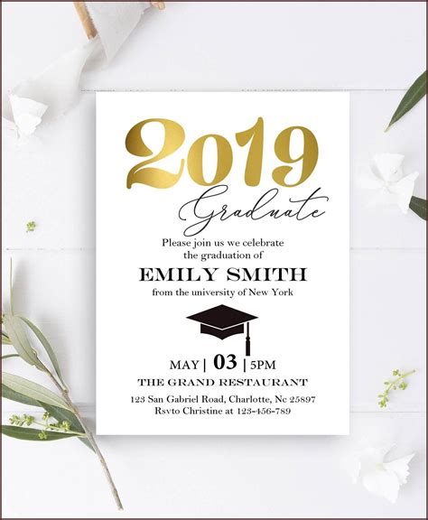 Graduation Commencement Invitation Wording - Announcements : Resume Examples #a6Yn8QXO2B