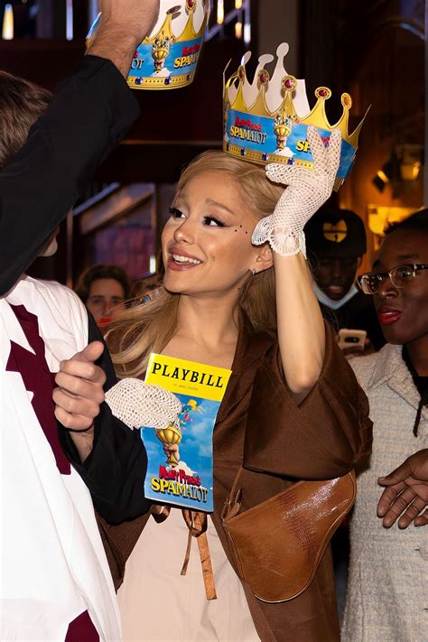 How Ariana Grande Feels With Ethan Slater and Her Night at 'Spamalot'