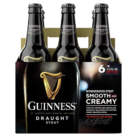 Guinness Draught Beer 11.2 oz Bottles - Shop Beer & Wine at H-E-B