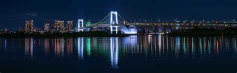 Rainbow Bridge from Odaiba. [OC] : r/japanpics