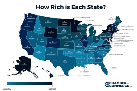 How rich is each US state? - Chamber Of Commerce