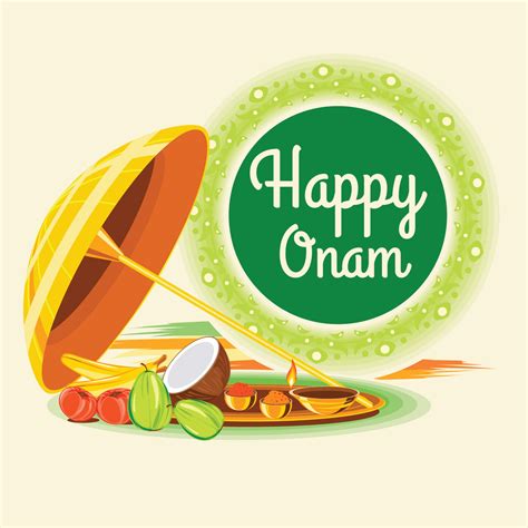 Happy Onam greeting card 215139 Vector Art at Vecteezy