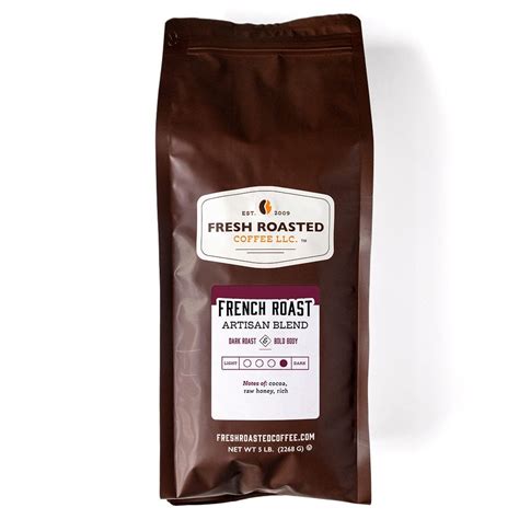 Fresh Roasted Coffee Llc. French Roast Whole Bean Coffee, 5 Lb ...