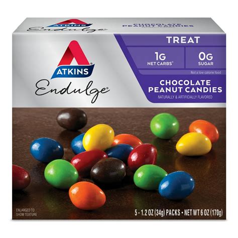 Atkins Endulge Treat, Chocolate Peanut Candies, Keto Friendly, 5 Count - Walmart.com - Walmart.com