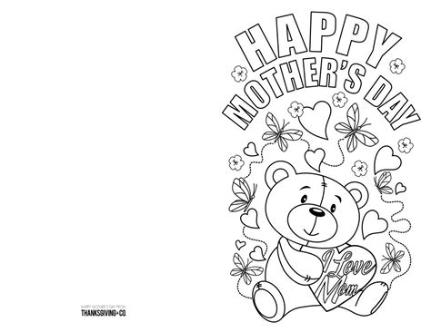 27+ Free Mother S Day Card Coloring Pages | Free Wallpaper