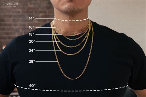 what is the average size necklace for a man - Mari Crayton