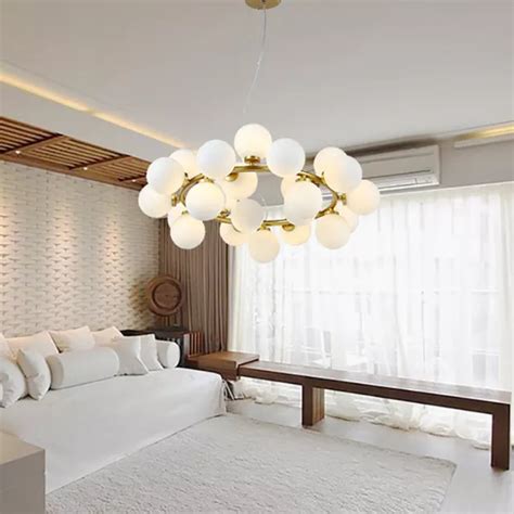 MODERN BUBBLE BALL Chandelier LED Pendant Lamp Ceiling Light Dining ...