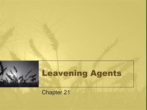 Leavening Agents