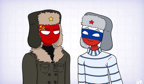 Drew USSR and Russia some time ago : r/CountryHumans