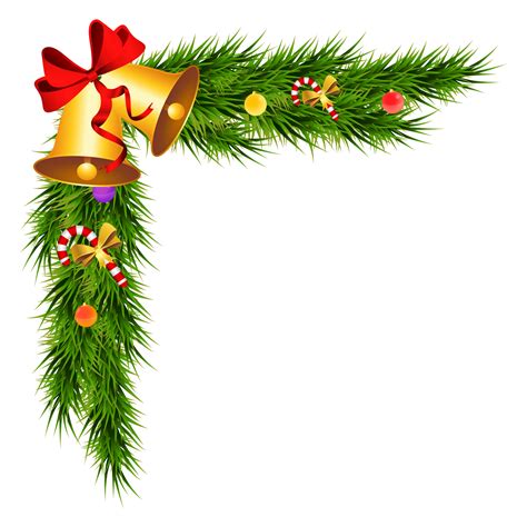 Christmas garland corner 19775651 PNG