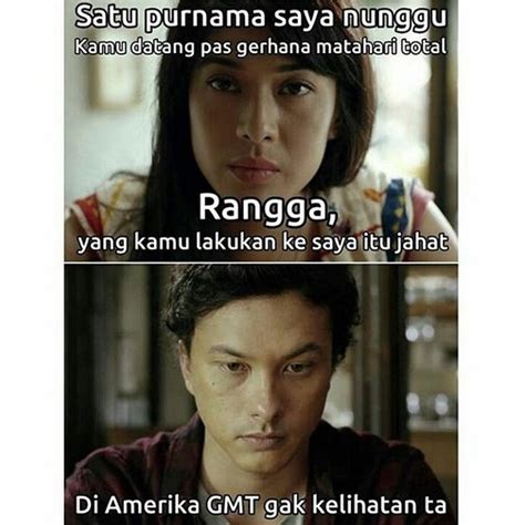 FOTO: 10 MEME KOCAK ADEGAN RANGGA & CINTA DI TRAILER 'AADC 2' - KapanLagi.com