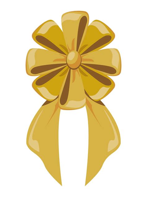 golden bow elegant 4713725 Vector Art at Vecteezy