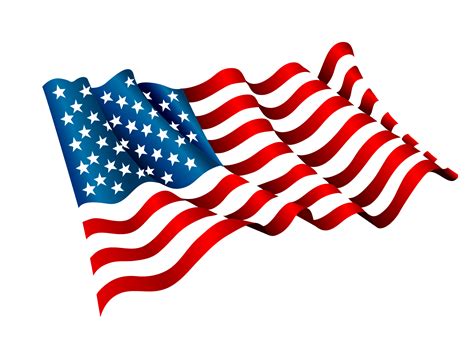 Flag of the United States Clip art - Vector hand-painted American flag flying png download ...