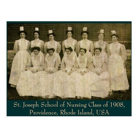 St Joseph School of Nursing Class of 1908 Postcard | Zazzle | Saint ...