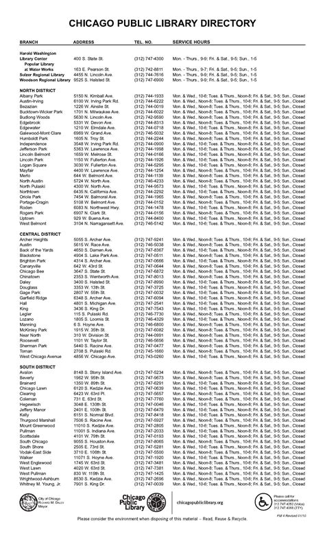 New Chicago Public Library Hours are in Effect - Shorty: Your Chicago South Side Resource