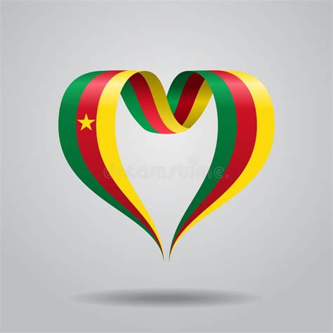 Fond Onduleux De Drapeau Du Cameroun Illustration De Vecteur ...