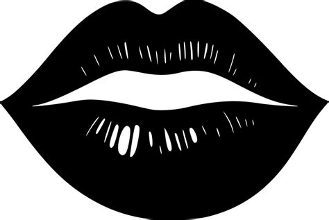 Lips, Minimalist and Simple Silhouette - Vector illustration 24163702 ...