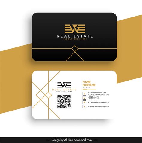 Modern Real Estate Business Cards - Home Design Ideas