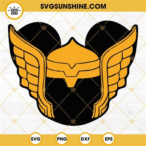 Thor Mickey Mouse Ears SVG PNG DXF EPS Cut Files