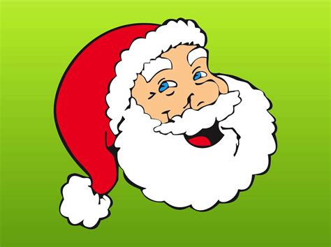 Happy Santa Head Vector Art & Graphics | freevector.com