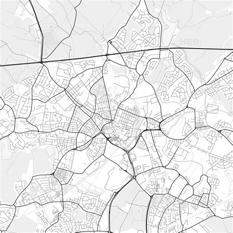 Vector PDF map of Saint Helens, England - HEBSTREITS Sketches ...