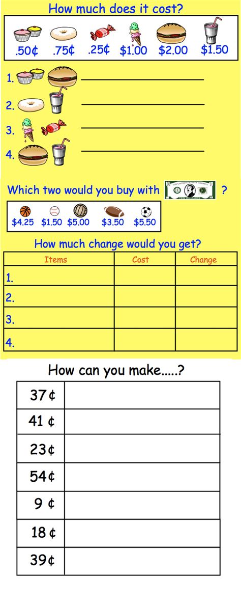 Interactive Smartboard Money Activities for Gr 2-3 (US Coins) | Money activities, Teaching money ...