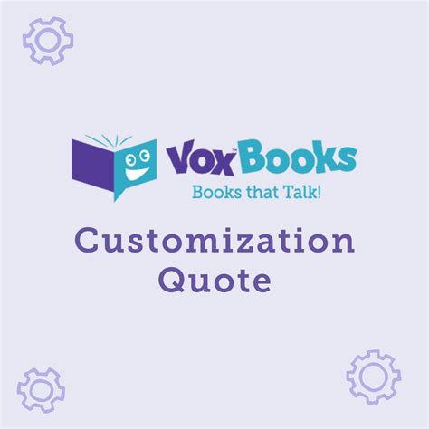 Customization Quote – VOX Books