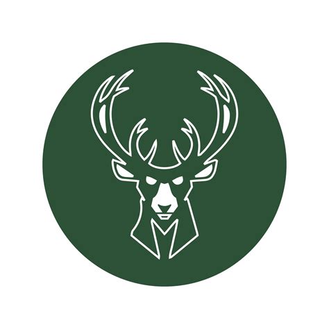 Milwaukee bucks logo vector on white background 26377432 Vector Art at ...