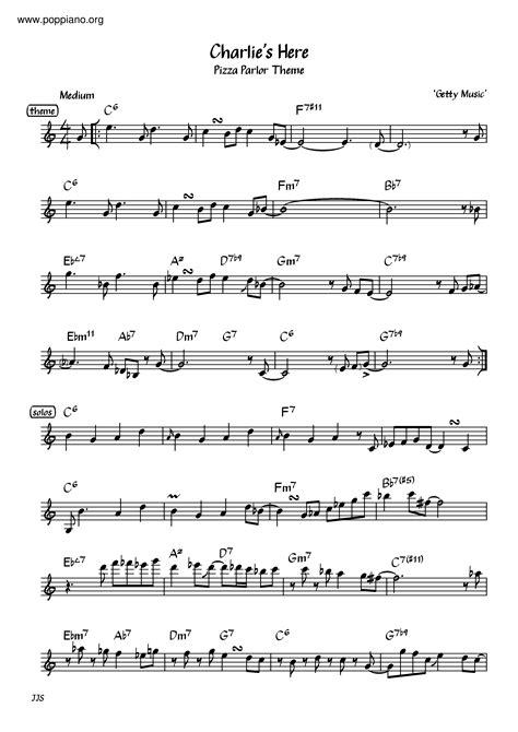 Club Penguin-Pizza Parlor Theme / Charlie's Here Sheet Music pdf, - Free Score Download ★
