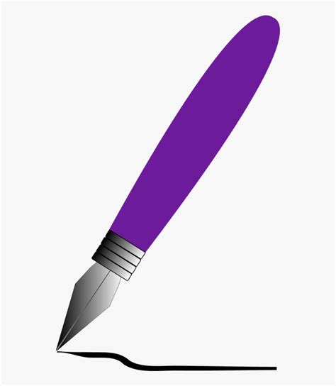 Pen Clip Art Images Archivesol Calligraphy - Purple Pen Clipart , Free ...