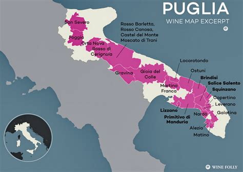 Puglia-Wine-Map-Region - Stunning Wines & Amazing Deals