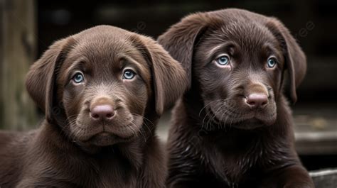 Two Chocolate Labrador Puppies Background, Picture Of Chocolate Lab ...