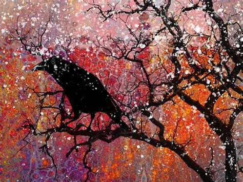 Raven in The Snow Digital Art by Sandra Selle Rodriguez - Fine Art America