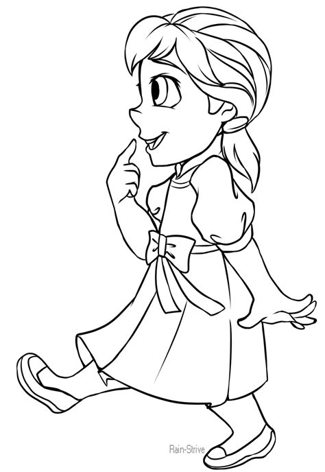 anna coloring page in pdf frozen ready for download