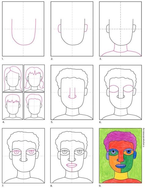 How To Draw an Abstract Self Portrait · Art Projects for Kids | Self portrait art, Kids art ...
