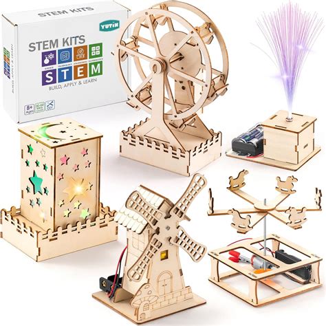 5 in 1 STEM Wood Kits for Kids - Newtonian World